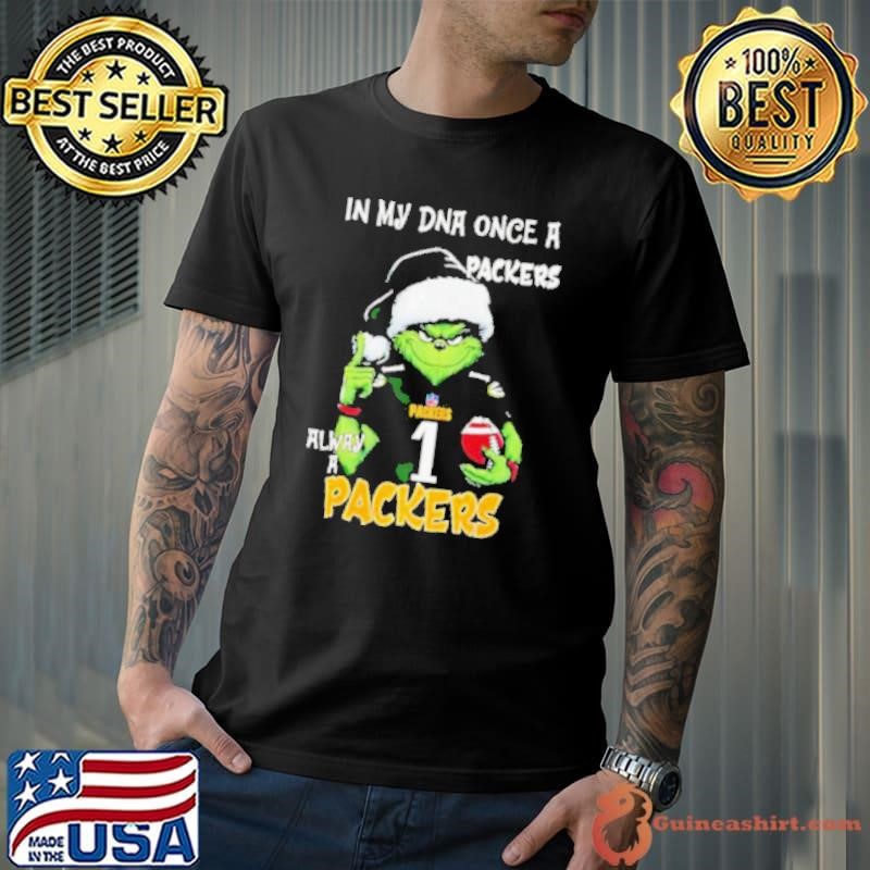 Santa Grinch in my DNA once a Packers alway a Green Bay Packers Christmas Unisex