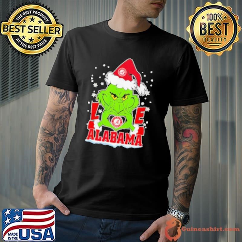 Santa Grinch love Alabama shirt