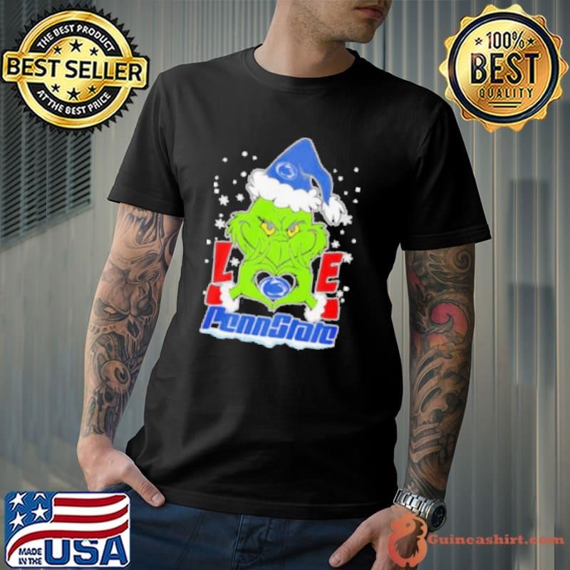 Santa Grinch love Penn State shirt