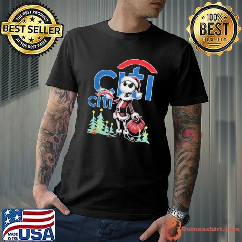 Santa Jack Skellington Citi Bank Logo Merry Christmas 2024 Unisex