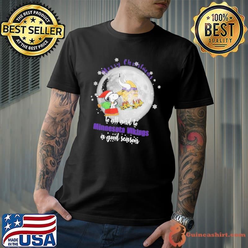 Santa Snoopy merry christmas to all and to Minnesota Vikings a good season 2024 T Unisex