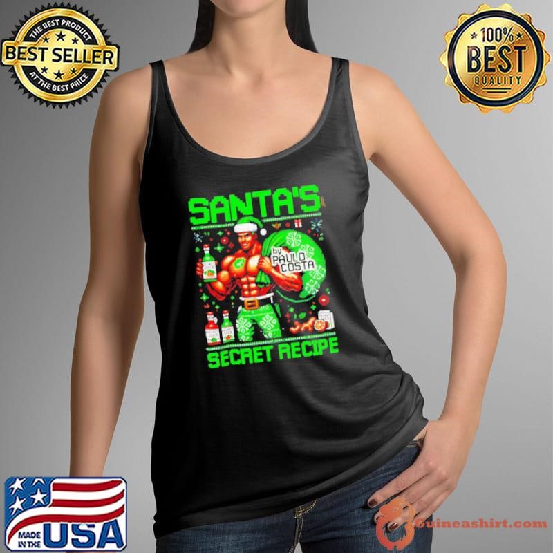Santa’s Secret recipe juice ugly Christmas Tank Top