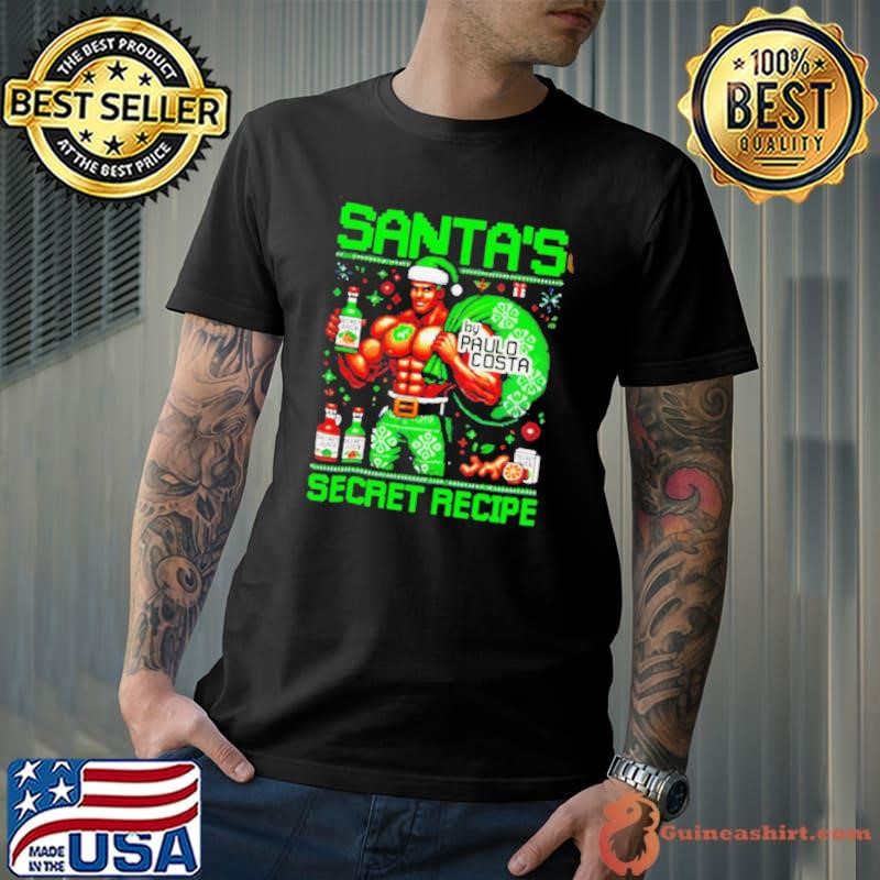 Santa’s Secret recipe juice ugly Christmas shirt