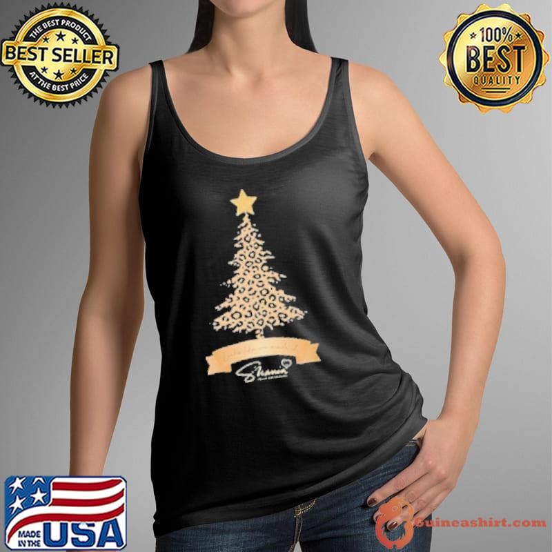 Shania Twain Look Like We Made It Foundation Leopard Christmas Tree Tank Top