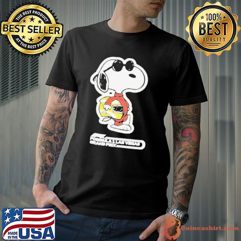 Snoopy Formula 1 x Peanuts 2024 Las Vegas Grand Prix Joe Cool Shirt