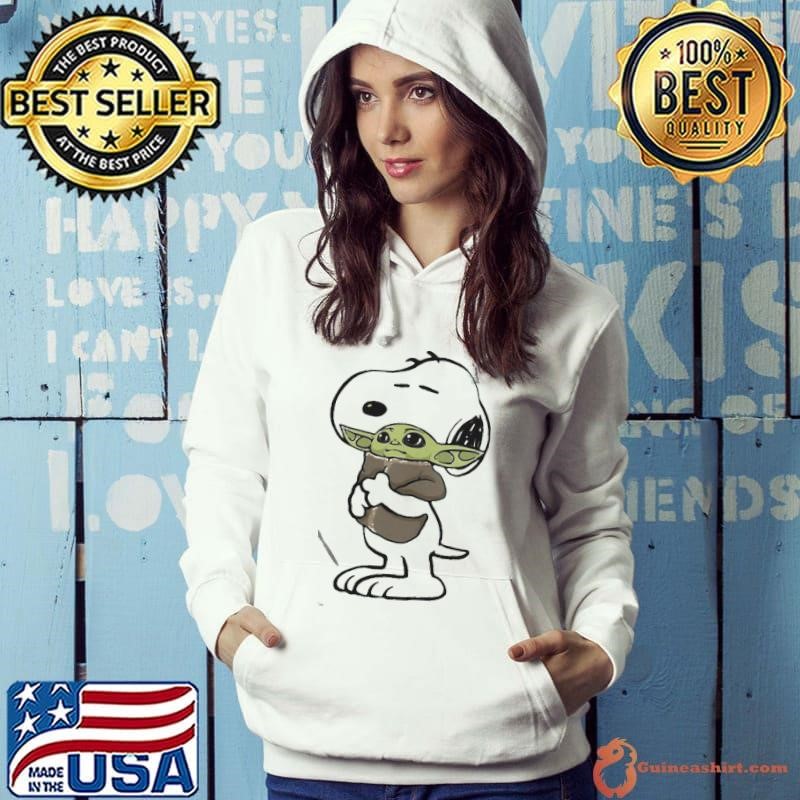 Snoopy Hug Baby Yoda shirt