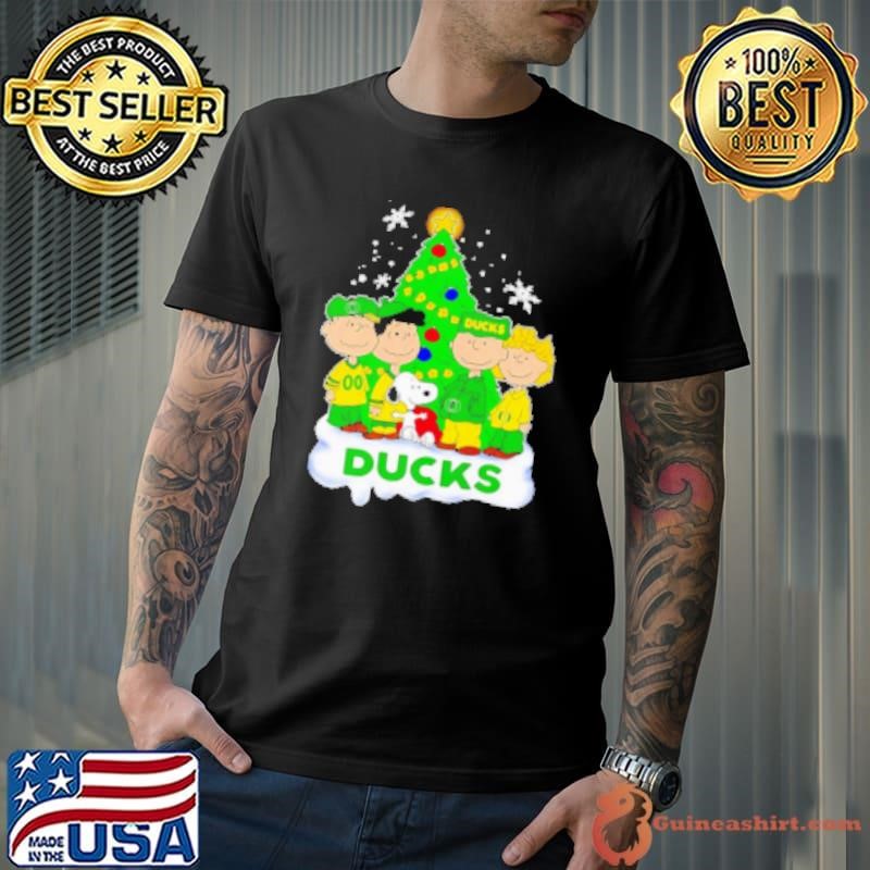 Snoopy and friends fans of Oregon Ducks Merry Christmas Shirt