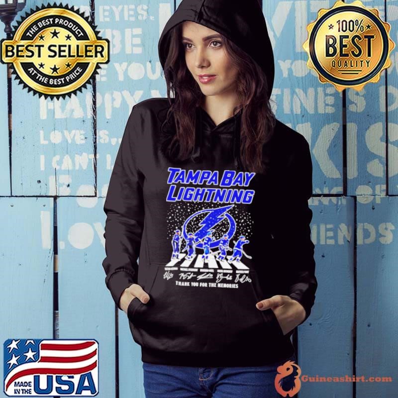 Tampa Bay Lightning players walk in snow thank you for the memories Christmas Hoodie