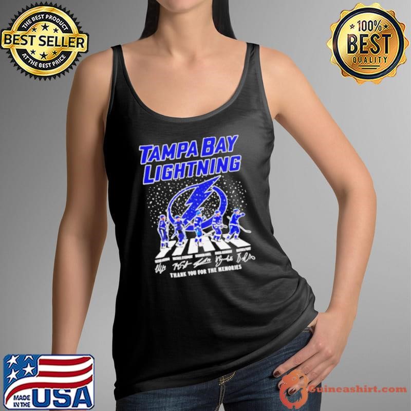 Tampa Bay Lightning players walk in snow thank you for the memories Christmas shirt