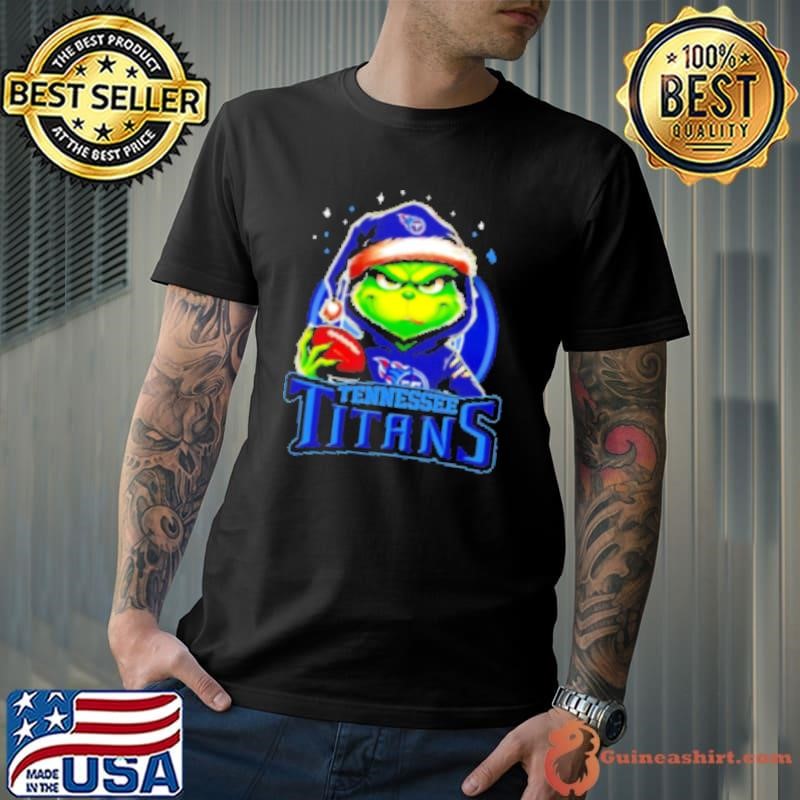 Tennessee Titans Grinch wearing Santa hat Christmas 2024 Unisex