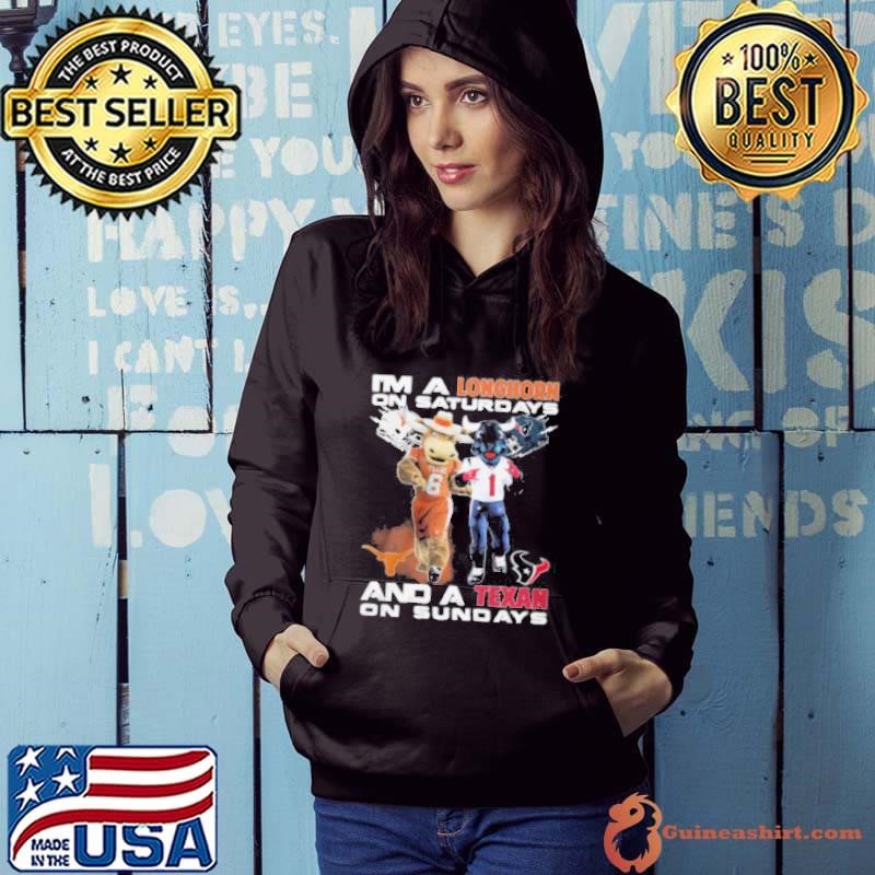Texas Longhorns On Saturdays Houston Texans On Sundays Football Fan Shirt