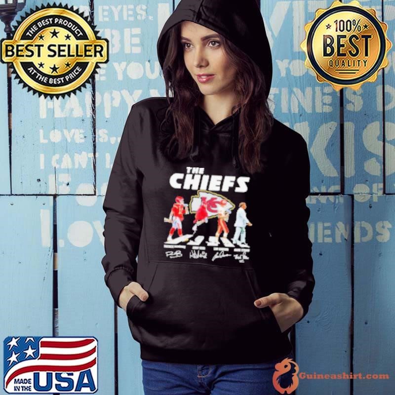 The Chiefs Abbey Road Andy Reid Patrick Mahomes Len Dawson And Hank Stram Signatures Hoodie