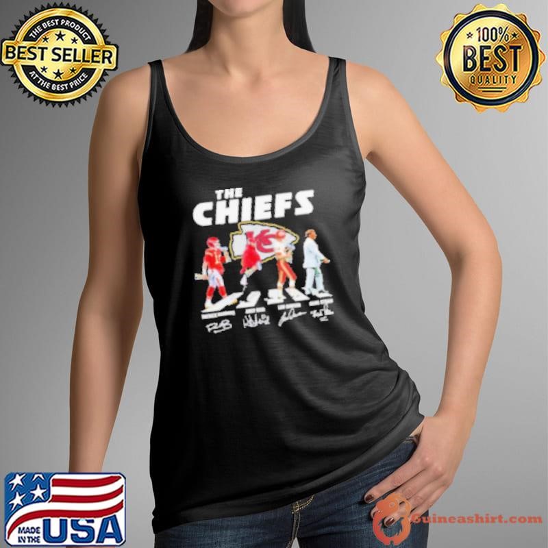 The Chiefs Abbey Road Andy Reid Patrick Mahomes Len Dawson And Hank Stram Signatures Tank Top