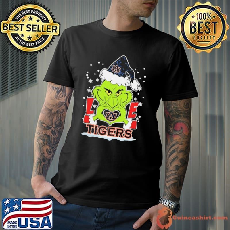 The Grinch Love Heart 2024 Auburn Tigers Football Christmas Unisex