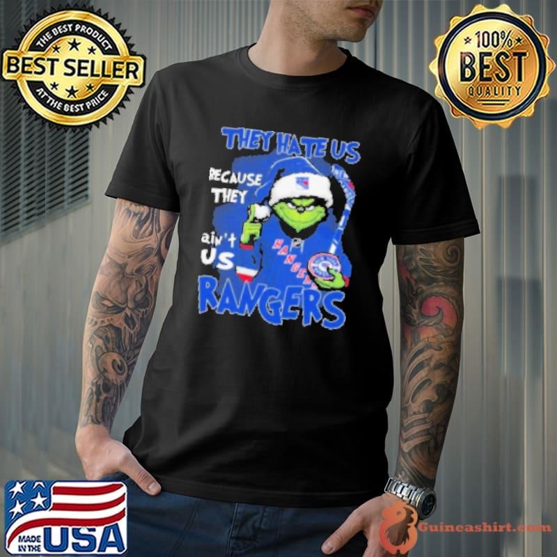 The Grinch They Hate Us Because They Ain't Us New York Rangers Christmas 2024 Shirt