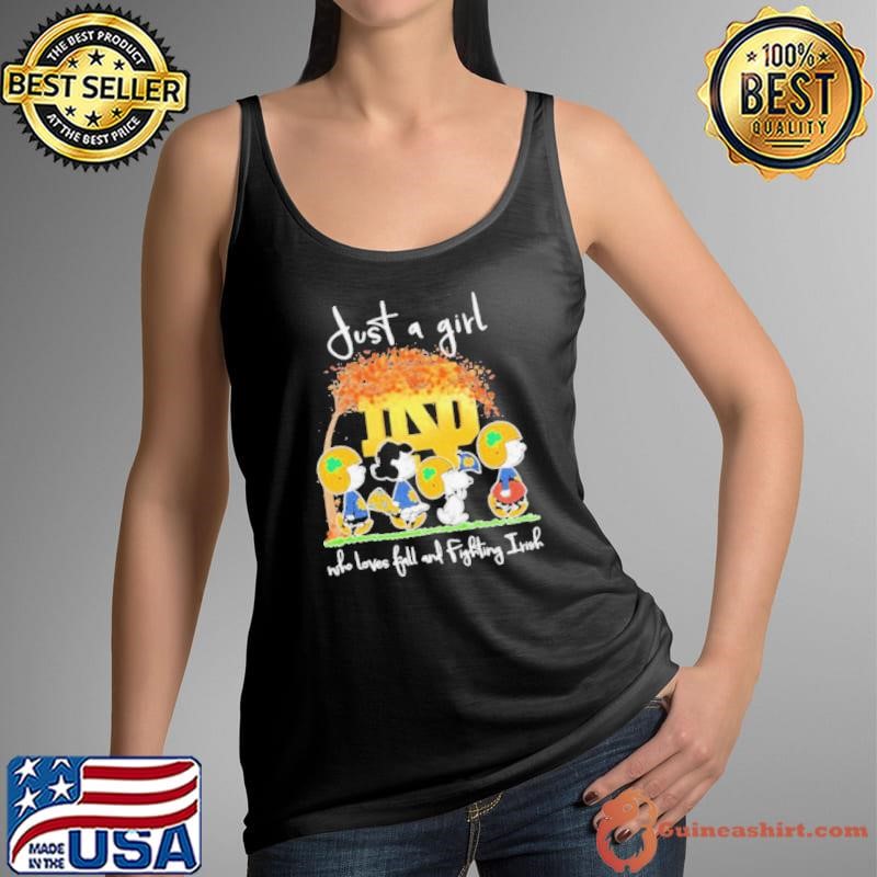 The Peanut just a girl who loves fall and Notre Dame Fighting Irish 2024 shirt