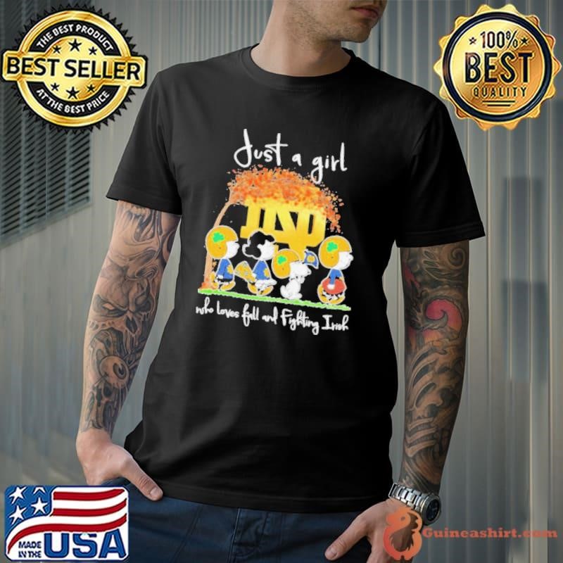 The Peanut just a girl who loves fall and Notre Dame Fighting Irish 2024 Unisex