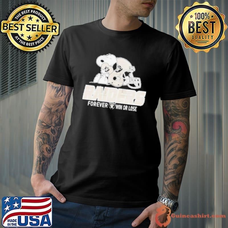 The Peanuts Movie Snoopy X Las Vegas Raiders Forever Win Or Lose Shirt