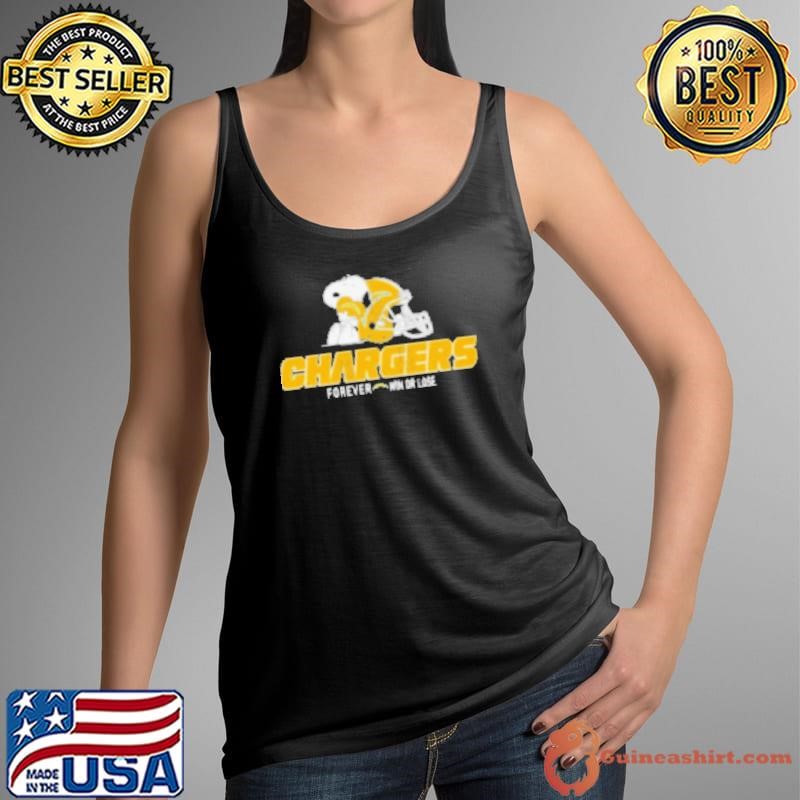 The Peanuts Movie Snoopy X Los Angeles Chargers Forever Win Or Lose Tank Top