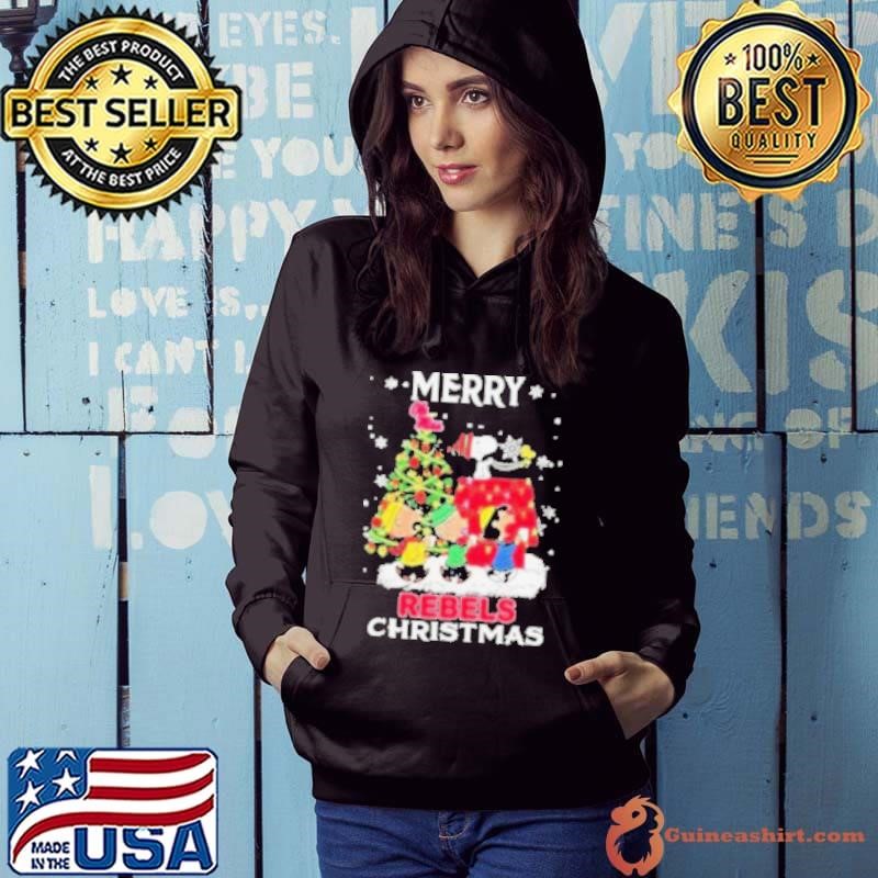 The Peanuts Snoopy And Friends Merry Christmas Ole Miss Rebels Hoodie
