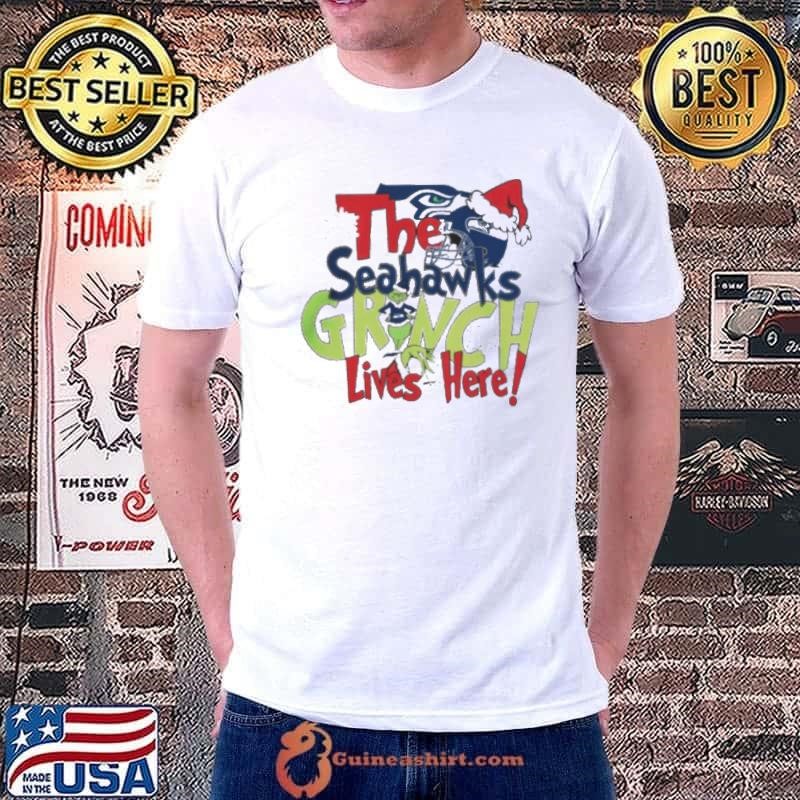 The Seattle Seahawks Grinch Lives Here Christmas Unisex