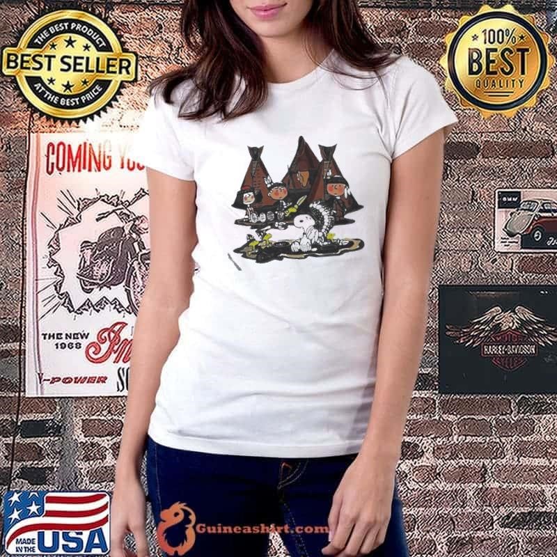 The peanuts characters cartoon camping native Ladiestee
