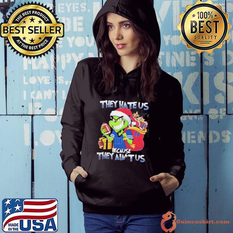 They Hate Us Because They Ain’t Us Grinch X Duke Blue Devils Christmas 2024 Hoodie