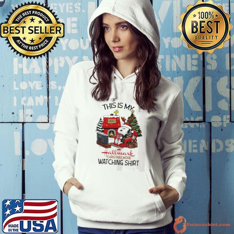 This is my hallmark Christmas watching shirt Snoopy Hoodie