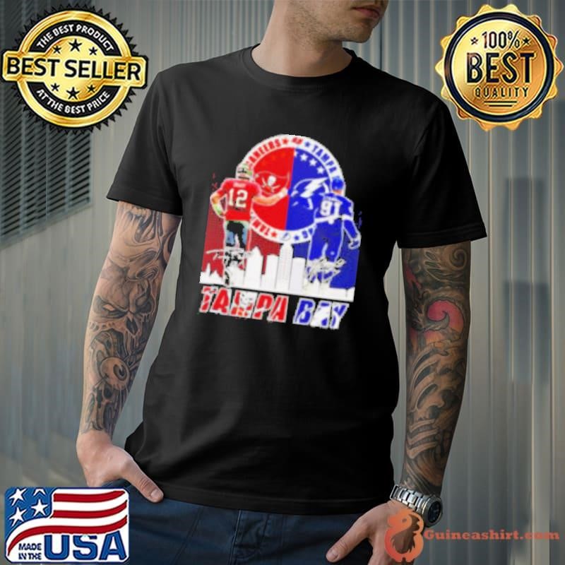 Tom Brady and Steven Stamkos Tampa Bay signatures shirt
