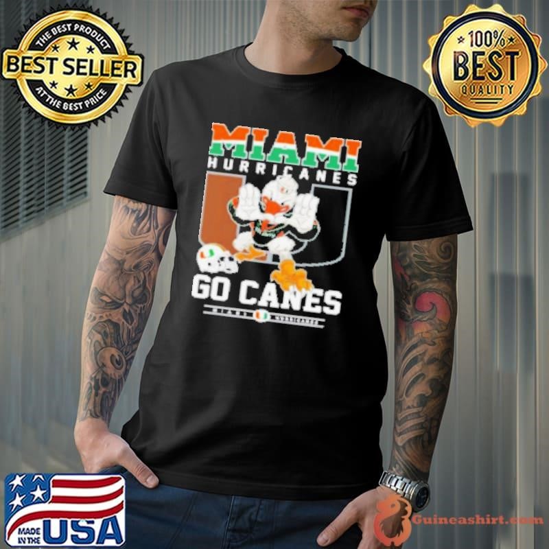 Top Miami Hurricanes Go Canes Mascot Football Unisex