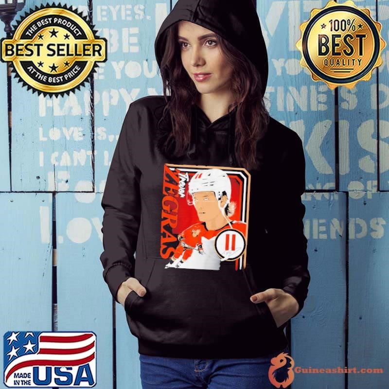 Trevor Zegras 11 Anaheim Ducks Hockey collage frame signature Hoodie