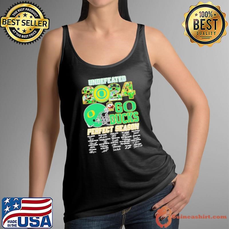 Undefeated 2024 go Oregon Ducks perfect season signatures Tank Top
