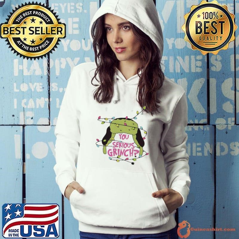 You serious Grinch hat lights Christmas 2024 shirt
