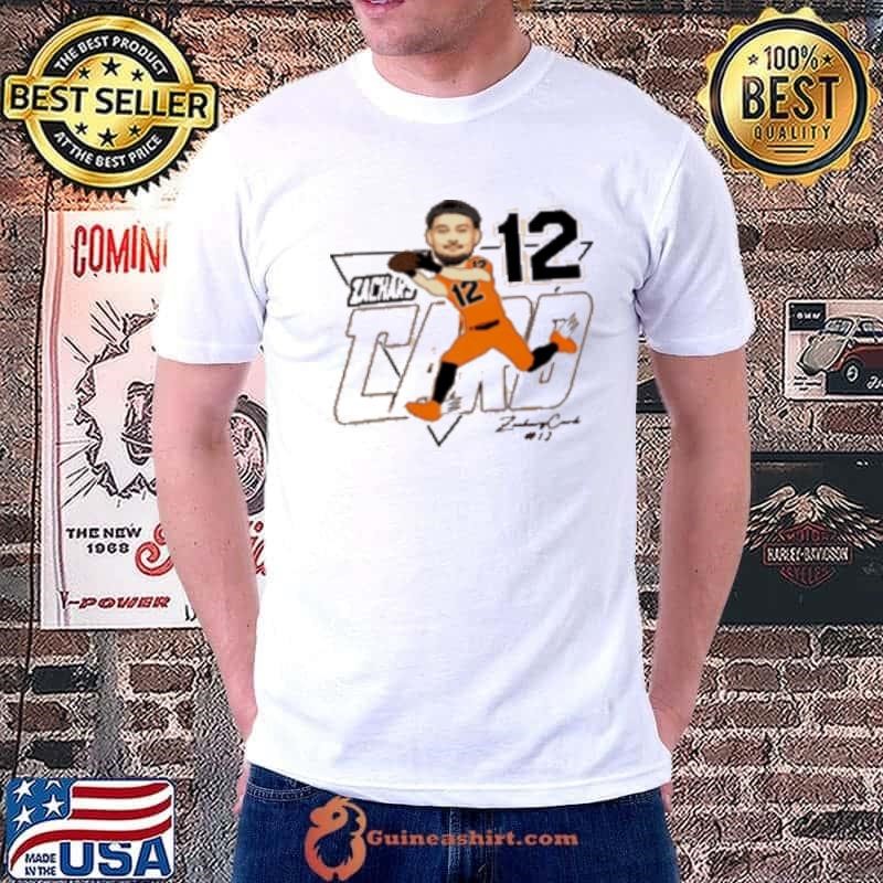 Zachary Card 12 Oregon State Beavers Caricature Signature Unisex