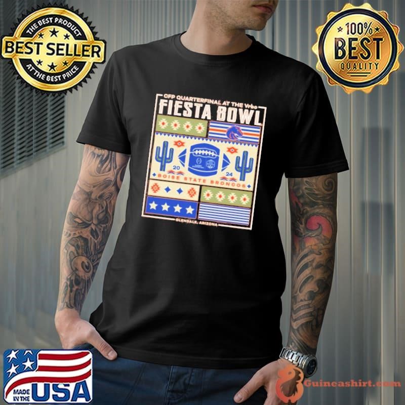 2024 CFP Football At The Vrbo Fiesta Bowl Boise State Broncos Block Party Glendale Arizona Retro shirt