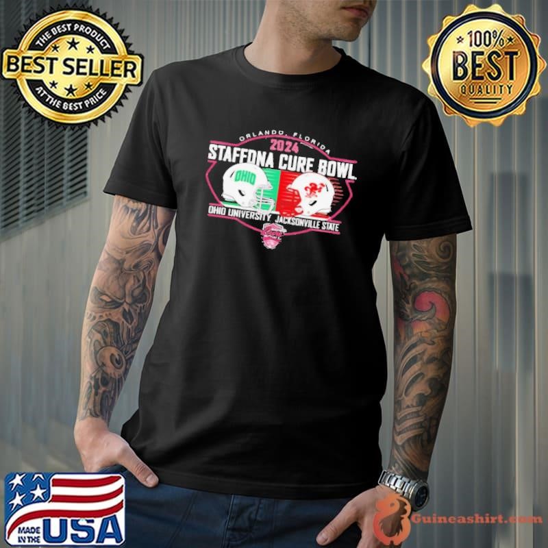 2024 StaffDNA Cure Bowl Ohio Bobcats vs Jacksonville State Gamecocks shirt