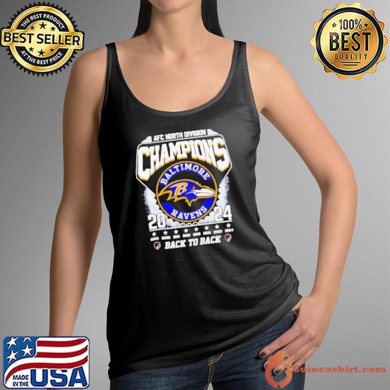 AFC North Division Champions 2024 back to back Baltimore Ravens shirt