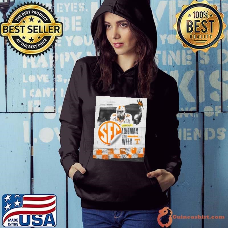 Andrej Karic Tennessee Volunteers SEC Offensive Lineman Of The Week 2024 Poster Hoodie
