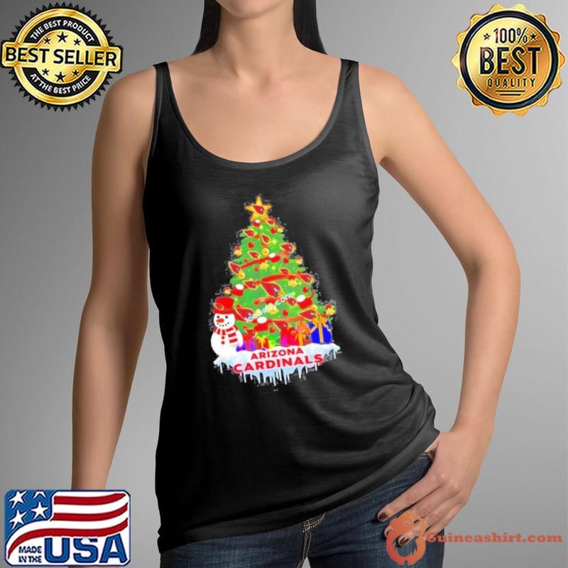 Arizona Cardinals Logo Tree Merry Christmas Shirt