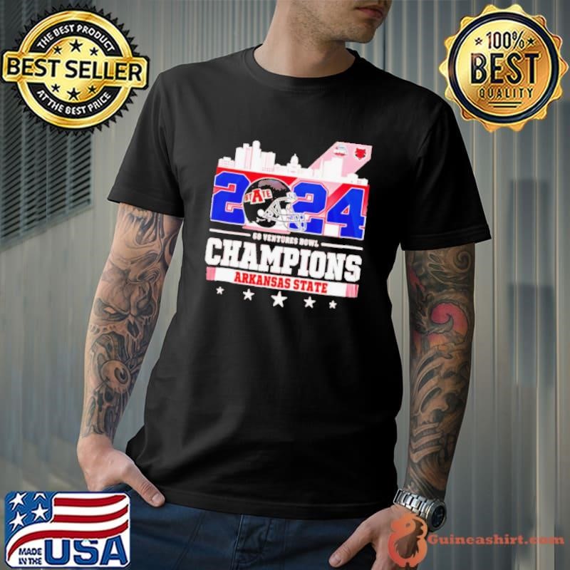 Arkansas State Football 68 Ventures Bowl Champions 2024 city skyline Unisex