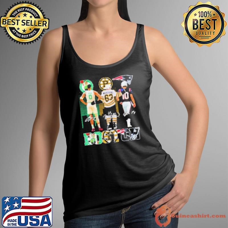 Boston Sports Tatum Marchand And Drake Maye Signatures Shirt