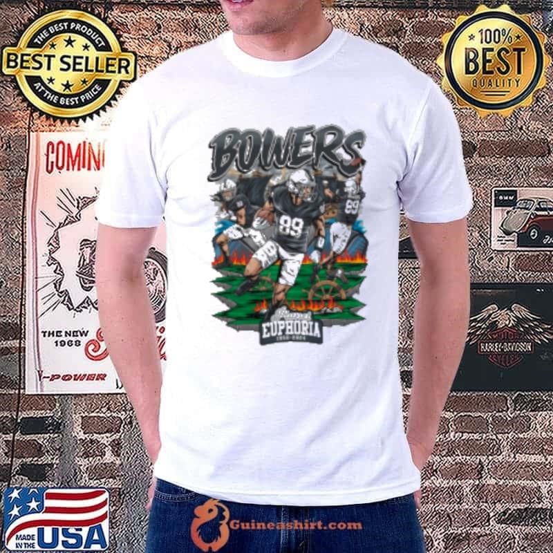 Brock Bowers 89 Las Vegas Raiders Football flames art Unisex