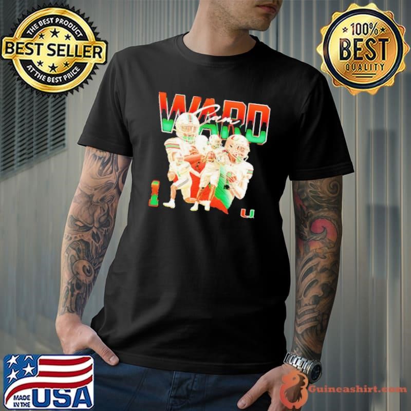 Cam Ward Miami Hurricanes graphic shirt