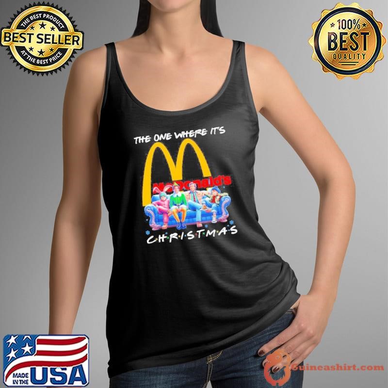 Characters Friends The One Where It’s McDonald’s Christmas shirt