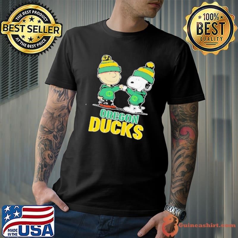 Charlie Brown and Snoopy Oregon Ducks shirt