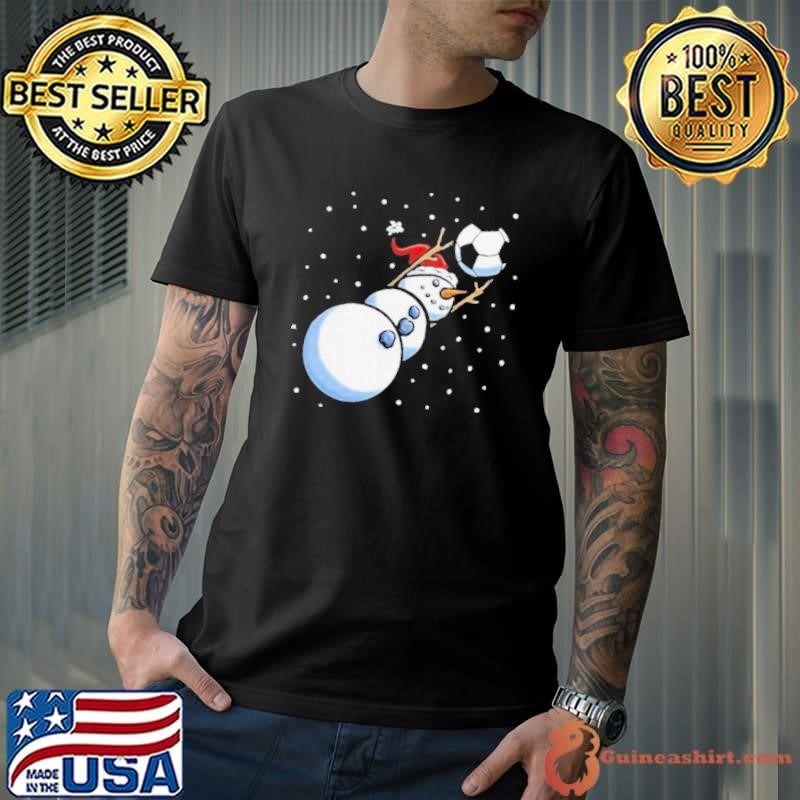 Christmas Xmas Goalkeeper Soccer Snowman Shirt