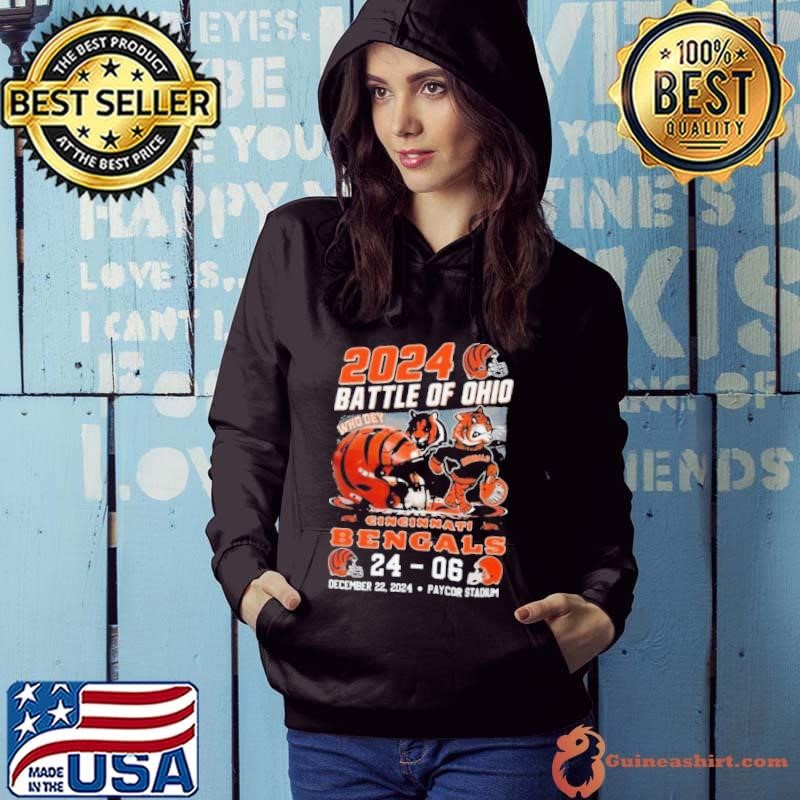 Cincinnati Bengals Battle Of Ohio 2024 Hoodie
