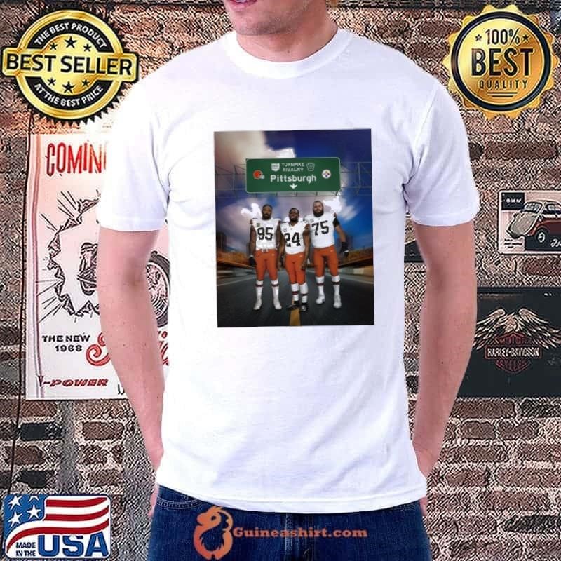 Cleveland Browns Vs Pittsburgh Steelers Turnpike Rivalry Setting Out For The Steel City Poster Unisex