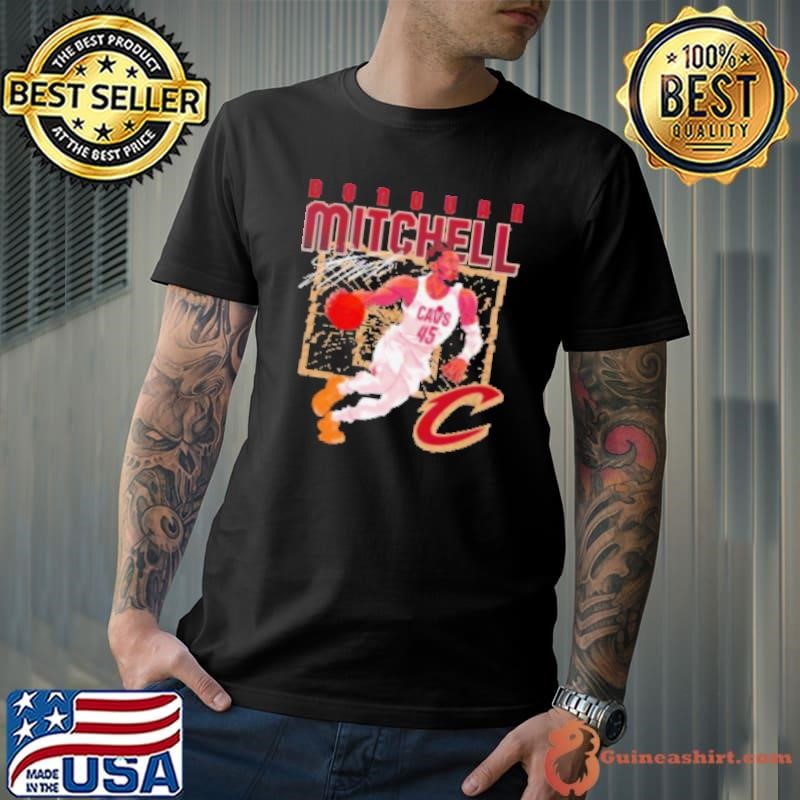 Cleveland Cavaliers Donovan Mitchell shattered signature Unisex