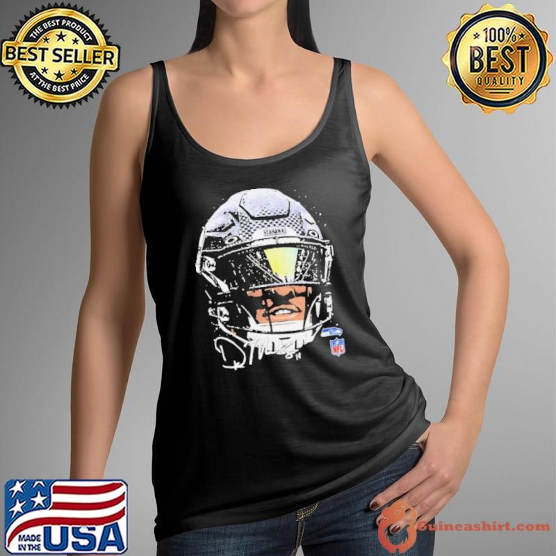 DK Metcalf Seattle Seahawks NFL football big face signature graphic shirt